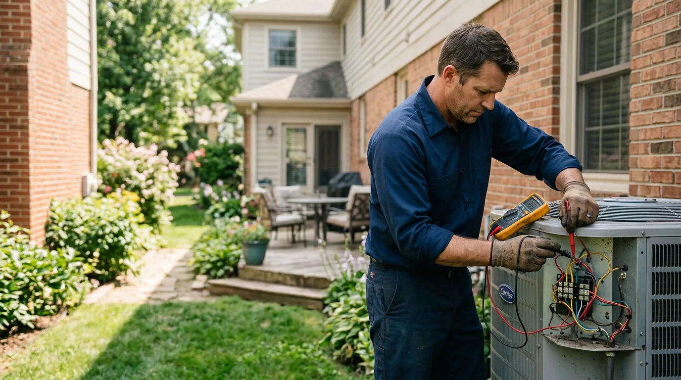HVAC technician working near Neal, KS
